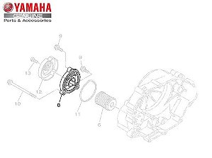 TAMPA DO ELEMENTO DE ÓLEO PARA CRYPTON 115 DE 2010 ATÉ 2015 ORIGINAL YAMAHA