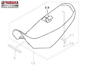 CAPA DE BANCO PARA NMAX 2019 ORIGINAL YAMAHA (CONSULTE PRAZO DE ENTREGA E ESTOQUE)