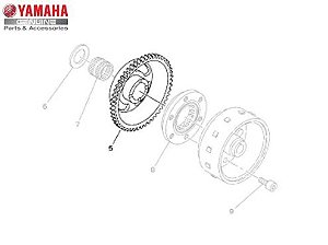 ENGRENAGEM 3 DA PARTIDA PARA TÉNÉRÉ 250, LANDER 250 E FAZER 250 ORIGINAL YAMAHA