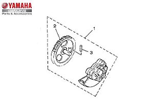 BOMBA DE ÓLEO COMPLETA TTR 230; XT225 ORIGINAL YAMAHA