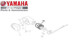 SUPORTE DO PISCA PARA FZ25 NOVA FAZER 250 ABS ORIGINAL YAMAHA