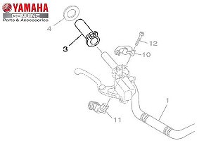 TUBO GUIA DO ACELERADOR YAMAHA XT 660 Z, FAZER 250, XJ6 N, XJ6 F, XT 660R, MT 07, MT 03 ORIGINAL