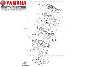 PAINEL MEDIDOR CONJUNTO COMPLETO PARA FAZER 250 2009 A 2011 ORIGINAL YAMAHA