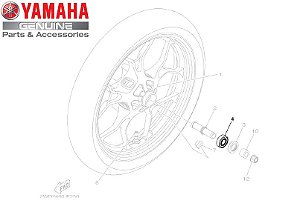 ROLAMENTO DE ESFERAS DA RODA DIANTEIRA DA YZF R3 E MT-03 ORIGINAL YAMAHA