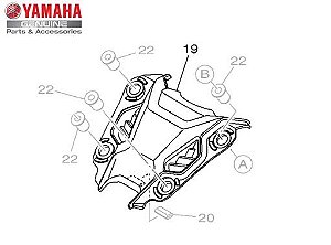 CAPA DO FAROL DIANTEIRO PARA MT 07 DE 2015 A 2018 ORIGINAL YAMAHA