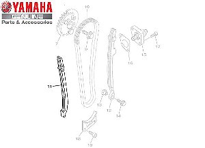 GUIA LIMITADORA 1 DA CORRENTE DE COMANDO PARA FAZER 150, FZ 15 2023,FACTOR 150, FACTOR 125, CROSSER ORIGINAL