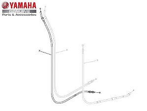 CABO DO ACELERADOR 1 PARA XJ6-F ORIGINAL YAMAHA (CONSULTAR PRAZO DE ENTREGA E ESTOQUE)