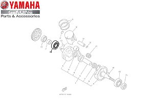 ROLAMAMENTO DO VIRABREQUIM LADO DIREITO PARA DT200 E DT200R ORIGINAL YAMAHA