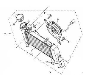 RADIADOR COMPLETO YZF 15 2024 A 2026 ORIGINAL YAMAHA (CONSULTAR PRAZO DE ENTREGA E ESTOQUE)