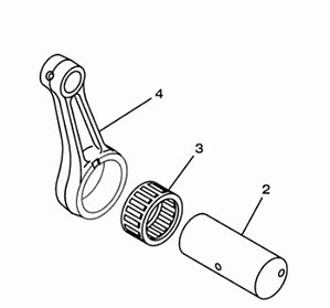 KIT BIELA XTZ LANDER 250 / TENERE 250 ORIGINAL YAMAHA (CONSULTAR PRAZO DE ENTREGA E ESTOQUE)