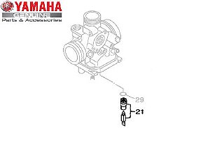 AGULHA DA VALVULA PARA YBR125 ATÉ 2008 ORIGINAL YAMAHA (CONSULTAR ESTOQUE)