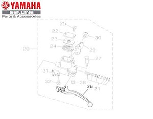 ALAVANCA ESQUERDA PARA NMAX 160 2025 ATE 2026 ORIGINAL YAMAHA (*CONSULTAR ESTOQUE E PRAZO DE ENTREGA*)
