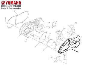 TAMPA DA CORREIA DA NMAX 160 ORIGINAL YAMAHA (CONSULTAR PRAZO DE ENTREGA E ESTOQUE)