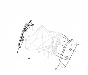 FIXADOR DO PARA-LAMA DIANTEIRO N MAX 2025/2026 ORIGINAL YAMAHA (CONSULTAR PRAZO DE ENTREGA E ESTOQUE)