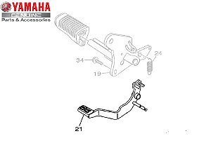 PEDAL DE FREIO TRASEIRO PARA FAZER 150 UBS 2017 A 2020 ORIGINAL YAMAHA