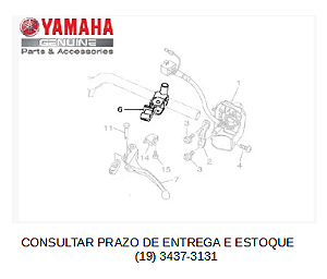 SUPORTE DA ALAVANCA ESQUERDA OU MANICOTO ESQUERDO PARA NEO 125 UBS 2017 ATE 2025 ORIGINAL YAMAHA (CONSULTAR PRAZO DE ENTREGA E ESTOQUE)