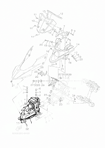 FAROL COMPLETO -LANDER CONNECTED 2026-ORIGINAL YAMAHA