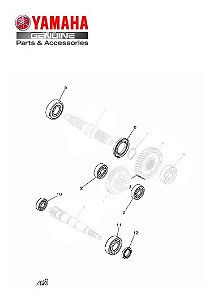ROLAMENTO DA TRANSMISSAO DA NEO 125 2017-ORIGINAL YAMAHA