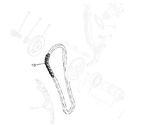 CORRENTE DE COMANDO NOVA FAZER 250 2011 ORIGINAL YAMAHA