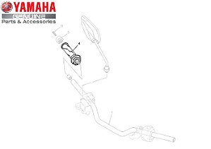 MANOPLA DIREITA PARA FZ25 NOVA FAZER 250 2018 ATE 2023 ORIGINAL YAMAHA (CONSULTAR PRAZO DE ENTREGA E ESTOQUE)