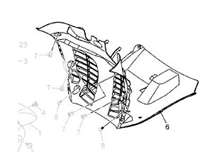 PARALAMA INTERNO- AEROX- ORIGINAL YAMAHA