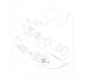 ANEL MOTOR DE PARTIDA PARA MT 03 2023-ORIGINAL YAMAHA