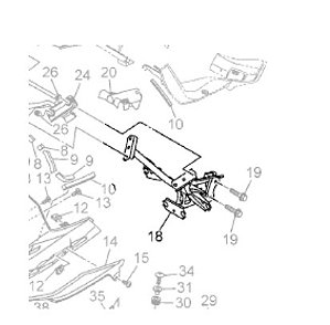 ARANHA DO FAROL R15 -ORIGINAL YAMAHA