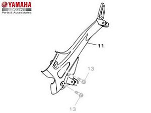 SUPORTE (BACALHAU) DO ESTRIBO TRASEIRO ESQUERDO PARA FAZER 250 ORIGINAL YAMAHA