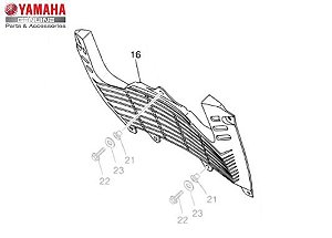 PROTETOR DO RADIADOR PARA XT660R ORIGINAL YAMAHA