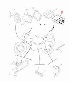 MODULO OU UNIDADE DE CONTROLE MOTORA (ECU) YS 250 2014-ORIGINAL YAMAHA