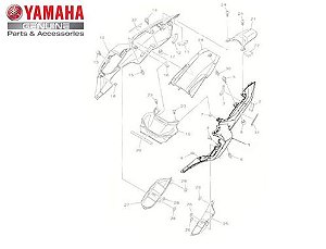 TAMPA LATERAL ( RABETA ) ESQUERDA PARA MT07 2016 A 2018 ORIGINAL YAMAHA