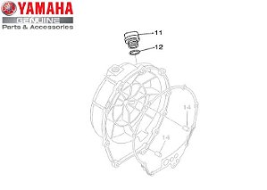 TAMPA DO OLEO E ANEL DE VEDACAO DA TAMPA DO MOTOR MT-07 , XJ6 E YZF-R6 , XVS650 DRAGSTAR ORIGINAL YAMAHA **ULTIMA PEÇA**