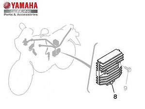 RETIFICADOR PARA XT660R , XJ6-N , XJ6-F E YZF-R6 ORIGINAL YAMAHA