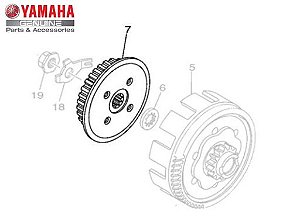 CUBO DE EMBREAGEM PARA YBR FACTOR 150, FAZER 150, FZ 15, CROSSER 150 ORIGINAL YAMAHA