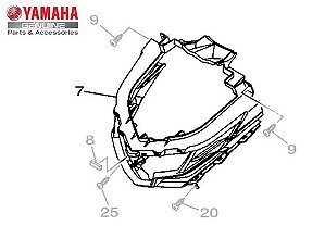 PROTETOR DE PERNA PARA NEO 125 UBS 2016 E 2021 ORIGINAL YAMAHA