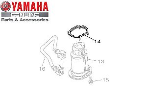 ANEL DE BORRACHA DA BOMBA DE COMBUSTIVEL DA XVS950 MIDNIGHT STAR ORIGINAL YAMAHA