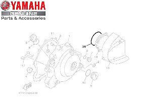 ANEL DE VEDAÇÃO DA TAMPA DO MOTOR DE PARTIDA DRAGSTAR 650 ORIGINAL YAMAHA