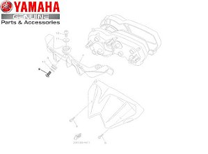 PARAFUSO OVAL ROSCA SOBERBA (M5) DO SUPORTE DO PAINEL DA XJ6 N ORIGINAL YAMAHA