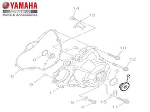 TAMPAO DO DRENO PARA MT-07 , MT-09 E MT-09 TRACER ORIGINAL YAMAHA