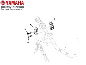 CAPA SUPERIOR DA MANOPLA PARA XTZ250 LANDER/LANDER ABS 2020/TENERE 250/CROSSER 150/ FZ 25 2018 ATE 2024 ORIGINAL YAMAHA (CONSULTAR PRAZO DE ENTREGA E ESTOQUE)