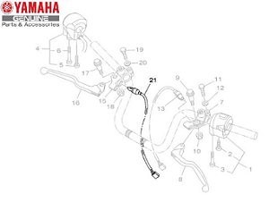 INTERRUPTOR DO FREIO DIANTEIRO A TAMBOR DA YBR 150 FACTOR ORIGINAL YAMAHA