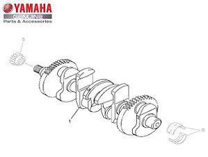 VIRABREQUIM CONJUNTO PARA YZF-R1 2004 A 2008 ORIGINAL YAMAHA