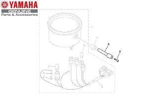 BOTAO DO CONTA GIRO E PARAFUSO DA XVS650 DRAG STAR ORIGINAL YAMAHA