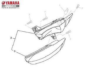 PISCA DIANTEIRO ESQUERDO CONJUNTO (LENTE LARANJA) PARA CRYPTON 115 2010 E 2011 ORIGINAL YAMAHA