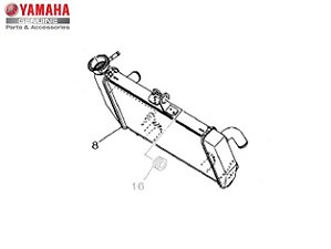 RADIADOR CONJUNTO PARA YZF R3 ORIGINAL YAMAHA