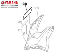 ADESIVOS DA TOMADA DE AR DA FZ25 NOVA FAZER 250 ORIGINAL YAMAHA