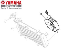 VENTOINHA DO RADIADOR PARA XT660R 2005 a 2018 ORIGINAL YAMAHA (CONSULTAR ESTOQUE E PRAZO DE ENTREGA)