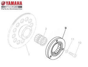 PLACA DE PARTIDA OU PARTIDA SENTIDO UNICO PARA XT660R , XT660Z TÉNÉRÉ E MT-03 660cc ORIGINAL YAMAHA