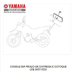 REFLETOR TRASEIRO PARA XTZ150 CROSSER ORIGINAL YAMAHA (CONSULTAR PRAZO DE ENTREGA E ESTOQUE)