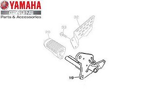 ESTRIBO DIANTEIRO DIREITO PARA YS FAZER 150 ANO 2020 E 2021 ORIGINAL YAMAHA